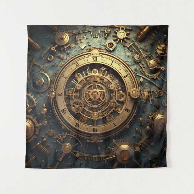 Tapiz de Arte Celeste Steampunk (Anverso)
