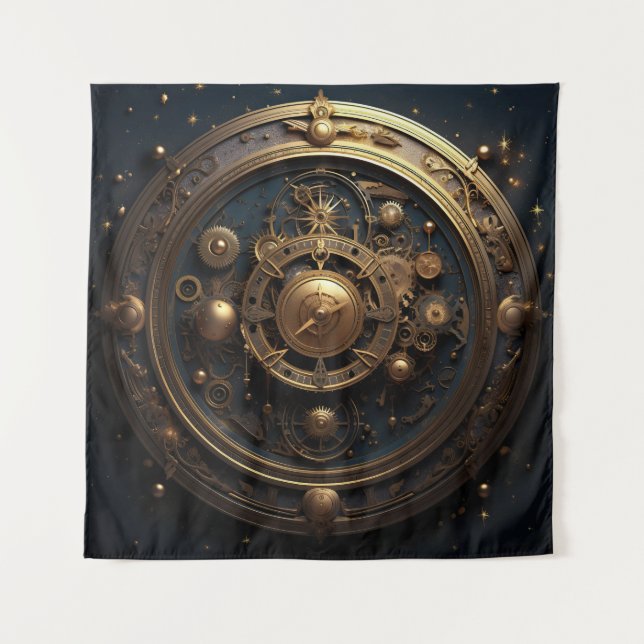 Tapiz de Arte Celeste Steampunk (Anverso)