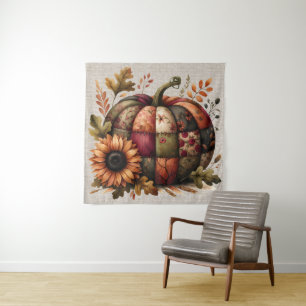Tapiz de arte de calabaza de otoño