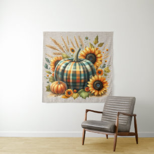 Tapiz de arte de calabaza de otoño