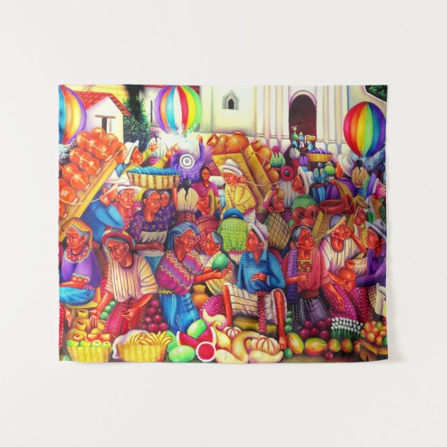 Tapiz de Arte de Guatemala (Anverso (horizontal))