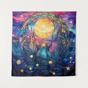 Tapiz de arte de vidrio templado celeste