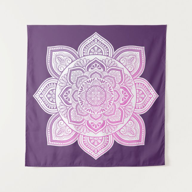 Tapiz de Arte fino Mandala Rosalina (Anverso)
