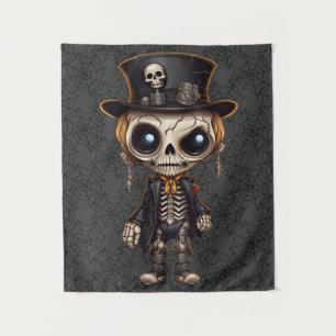 Tapiz de arte Steampunk Skeleton