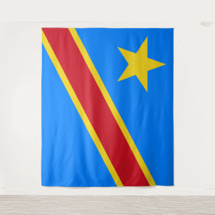 Tapiz de bandera de la República Democrática del C