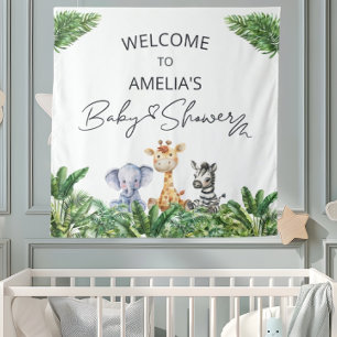 Tapiz de Bienvenida a la Selva Oh Boy para Baby Sh