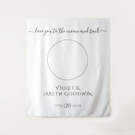 Tapiz de boda de sol luna celestial