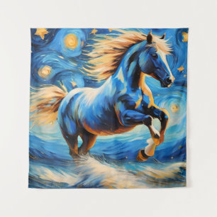 Tapiz de Caballo Azul