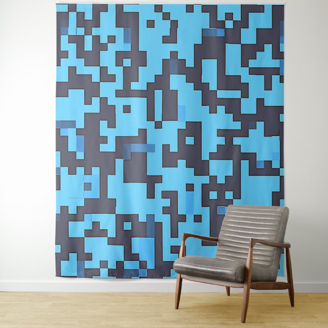 Tapiz de camuflaje azul (In situ)