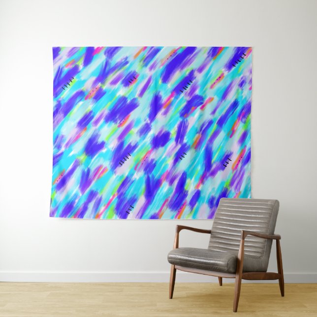 Tapiz de caos de colores (In situ (horizontal))