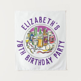 Tapiz de Celebración de Cumpleaños 70