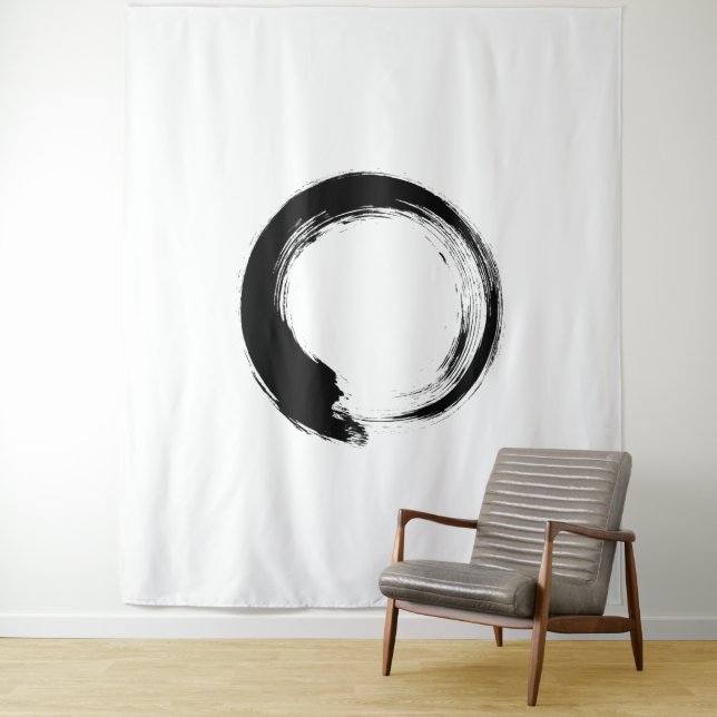 Tapiz de Círculo Enso Zen (In situ)