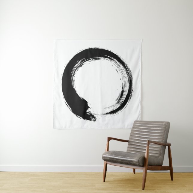 Tapiz de Círculo Enso Zen (In situ)
