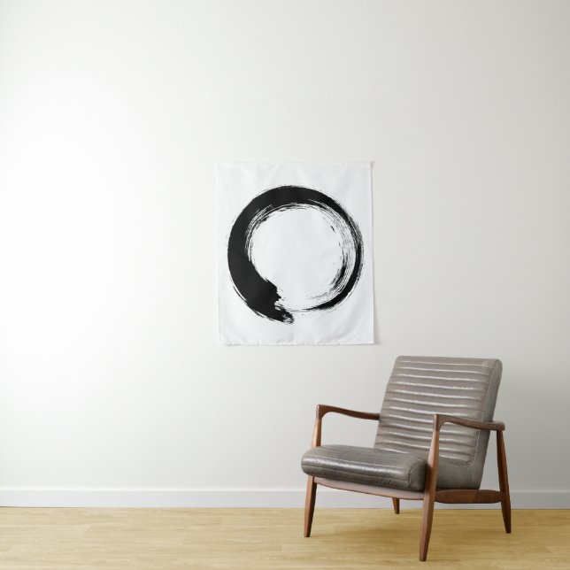 Tapiz de Círculo Enso Zen (In situ)