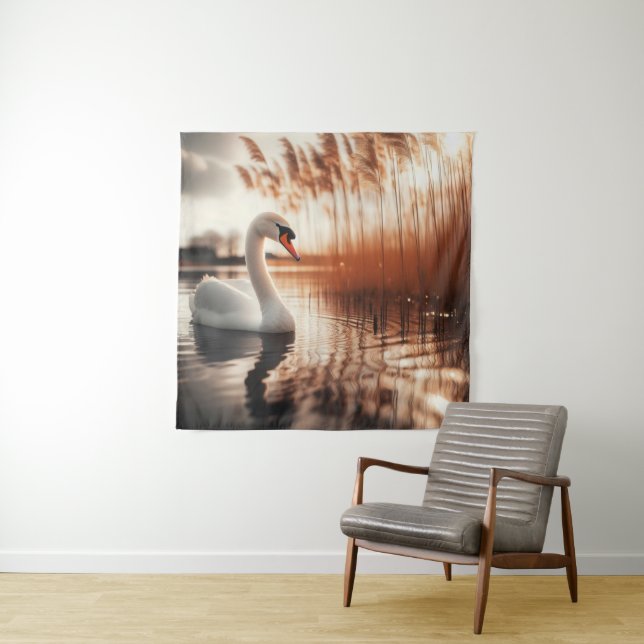 Tapiz de cisne blanco (In situ)