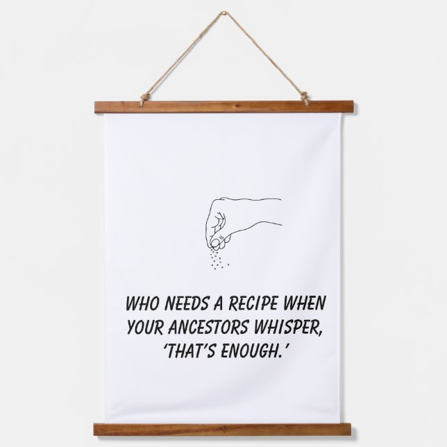 Tapiz de cocina divertida - Sabiduría de cocina an (Anverso)