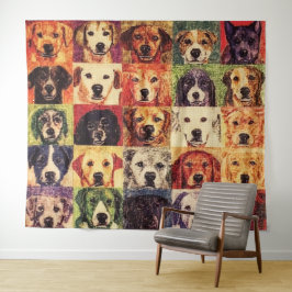 Tapiz De Collage De Perro