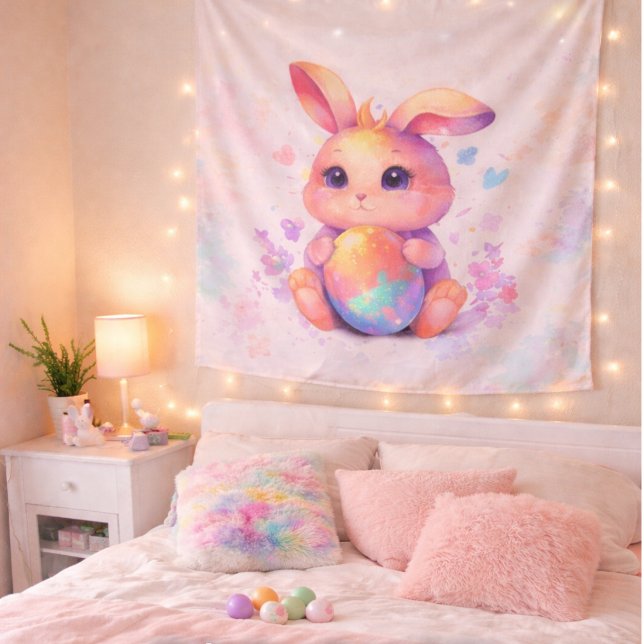 Tapiz de Conejito de Pascua Adorable – Pared con E (Subido por el creador)
