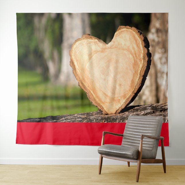 tapiz de corazón de madera (In situ (horizontal))
