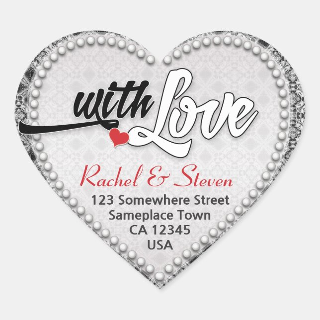 Tapiz De Diamante Plateado Con Pegatina Del Corazó (Anverso)