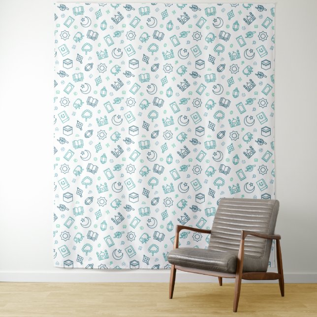 Tapiz de Doodles de Ramadan (In situ)