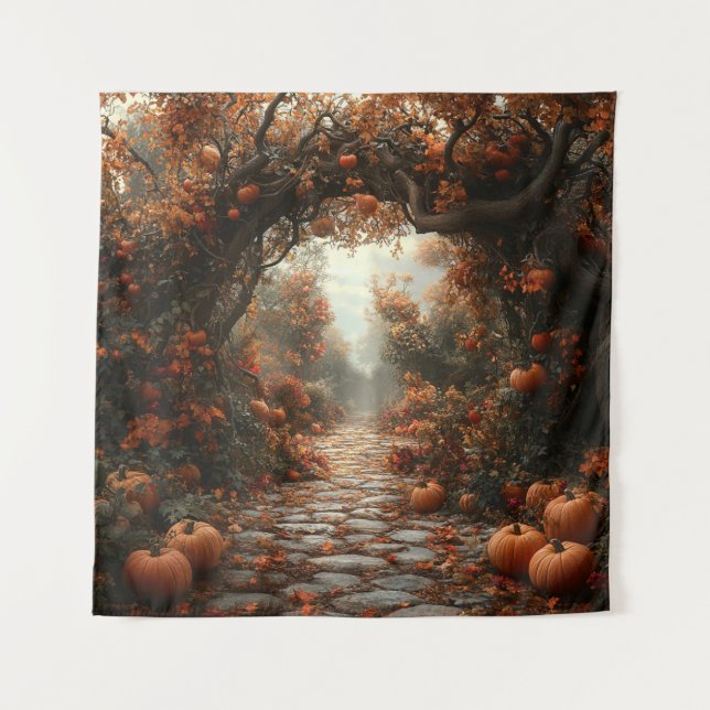 Tapiz de escena de otoño (Anverso)