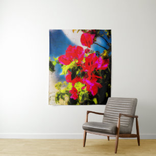 Tapiz de flores brillantes