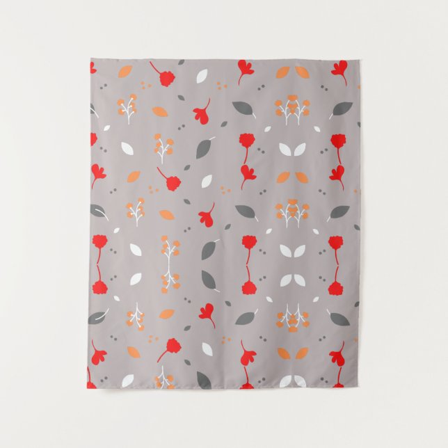 Tapiz de flores chic elegante moderno (Anverso)