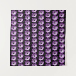 Tapiz de flores moradas de margarita