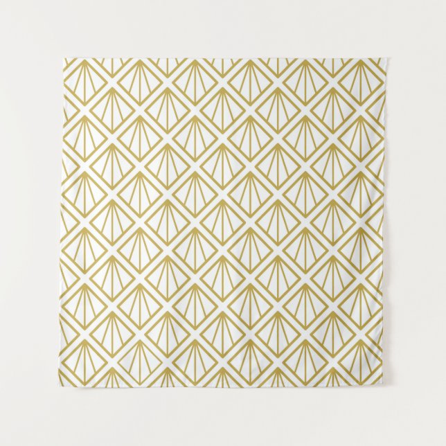 Tapiz De fondo Art Decó. arte, deco, patrón, cosecha,  (Anverso)