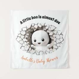 Tapiz de fondo Baby Shower de Peeking Boo Ghost