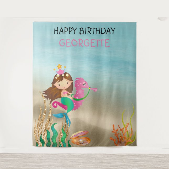 Tapiz de fondo de foto de sirena (Anverso)