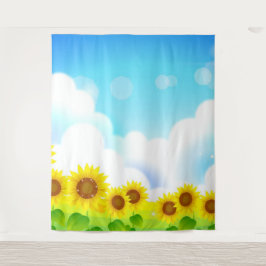 Tapiz de fondo de fotografía de girasol divertido