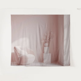Tapiz de fondo de habitación rosa interior moderno