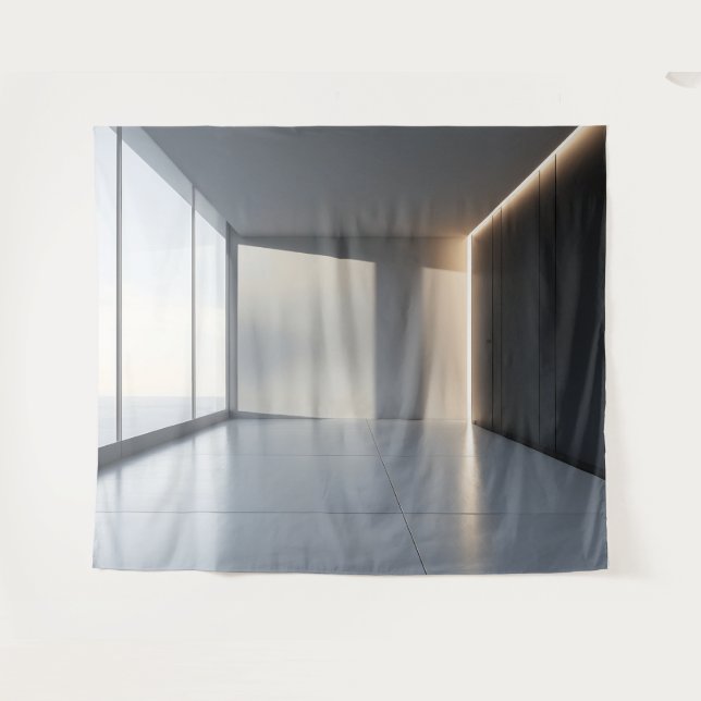 Tapiz de fondo de sala vacía moderna (Anverso (horizontal))