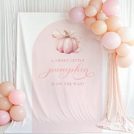 Tapiz de fondo del arco Baby Shower de calabaza