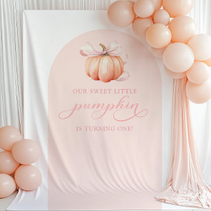 Tapiz de fondo del arco Baby Shower de calabaza