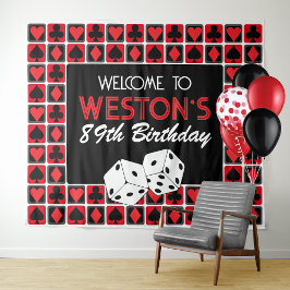 Tapiz de fondo Fiesta de Casino Poker personalizad