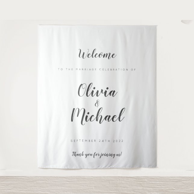 Tapiz de fondo personalizado de bienvenida para bo (Anverso)