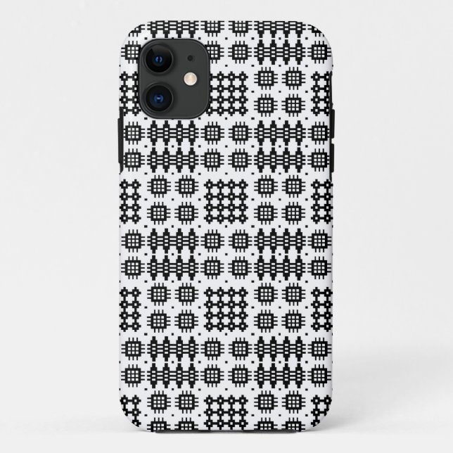 Tapiz de galés blanco negro Funda Xtreme para iPho (Reverso)