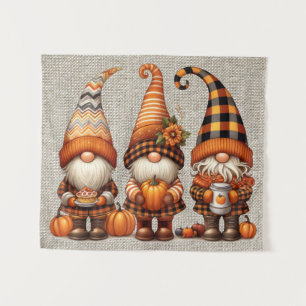 Tapiz de Gnomes de otoño