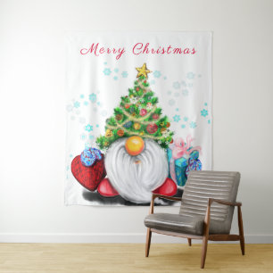 Tapiz de Gnomo de Navidad