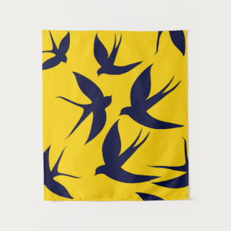 Tapiz de golondrina minimalista pequeña (86 cm x 1