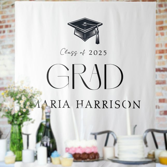 Tapiz de graduación personalizado (Custom Graduation Tapestry -
Party wall decor)