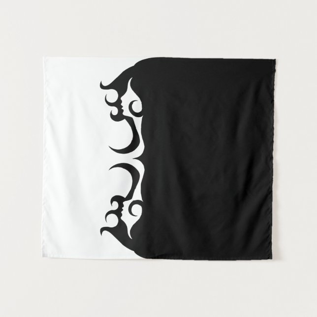 Tapiz De Hombres De Deco Reflexivo (Anverso (horizontal))