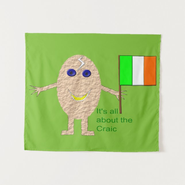 Tapiz de huevo irlandés patriótico (Anverso (horizontal))