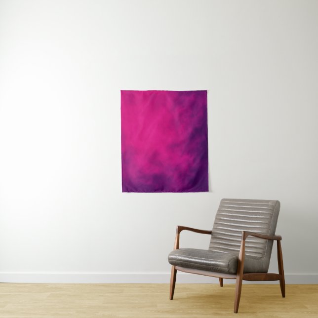 Tapiz de Humo Rosa Neón y Violeta – Personalizable (In situ)