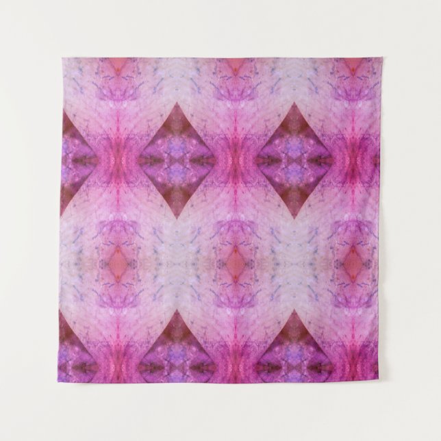 Tapiz de Ikat de Crocus Azul 1974 (Anverso)