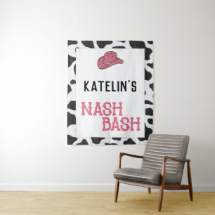 Tapiz de Impresión de Vaca Personalizado Nash Bash