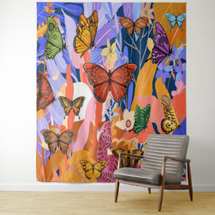 Tapiz de jardín de mariposa